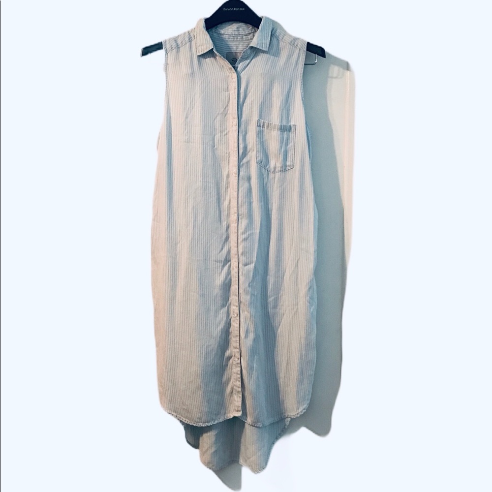 Rails Stripe Midi Dress Size Medium - image 1